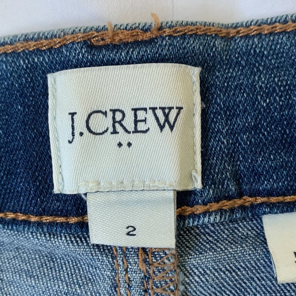 COPY - J Crew unfinished hem knee length stretch denim jean skirt EUC - Picture 3 of 8